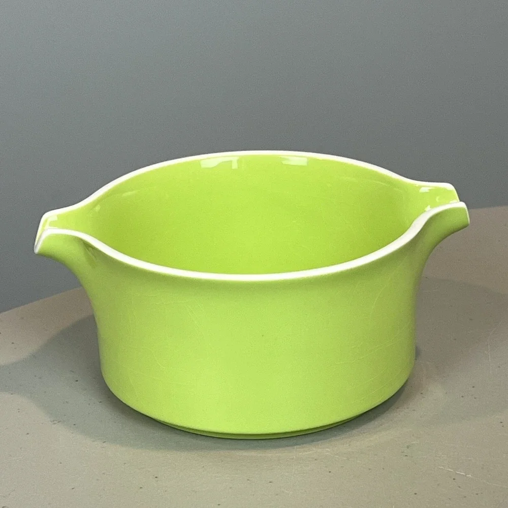 Mikasa Accent Mint Green Soup Bowl Individual Country Gingham Vtg 70s